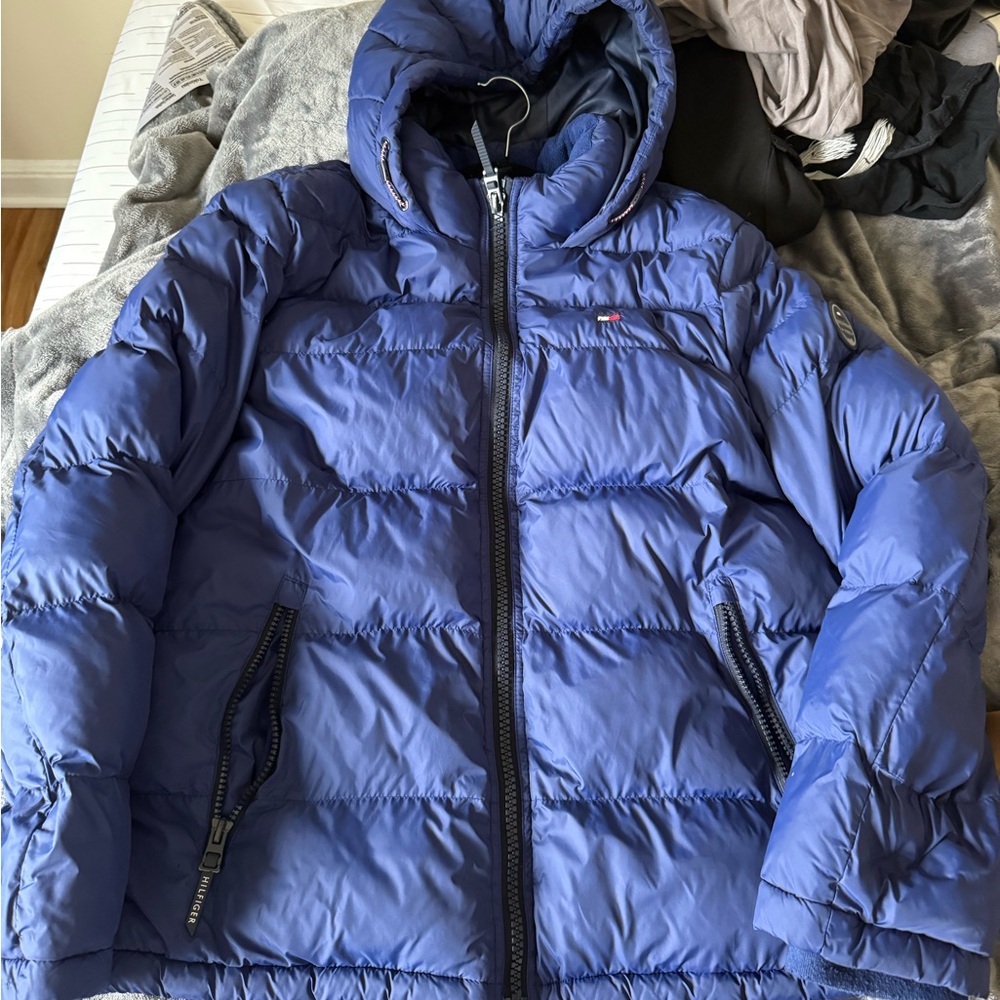 Men's Blue Puffer Jacket